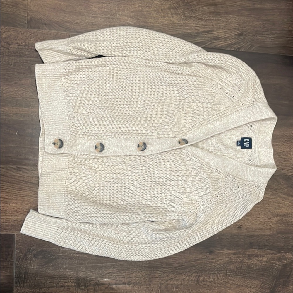 GAP Beige Knit Cardigan